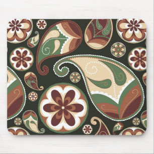 Alfombrilla De Ratón Paisley y Floral Mousepad