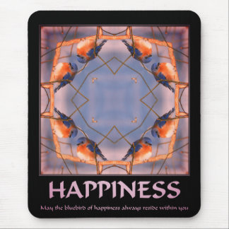 Alfombrilla De Ratón Pájaro Azul De La Felicidad Inspirador