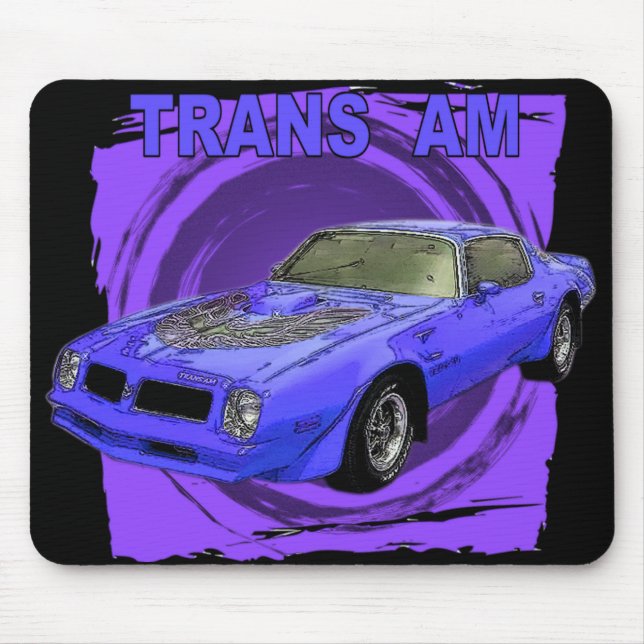 Alfombrilla De Ratón Pájaro azul del fuego del pájaro (Frente)