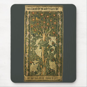 Alfombrilla De Ratón Pájaro Carpintero de William Morris, Arte Textil V