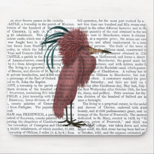 Alfombrilla De Ratón Pájaro Creste Marsala