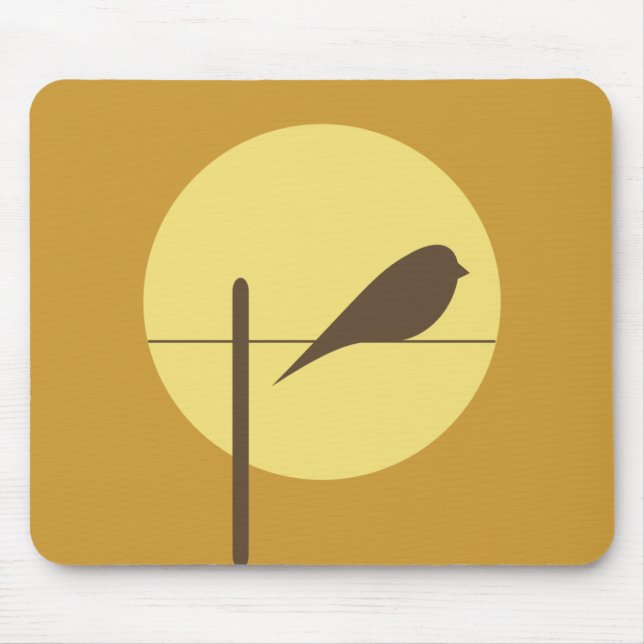 Alfombrilla De Ratón Pájaro de la luna (Frente)