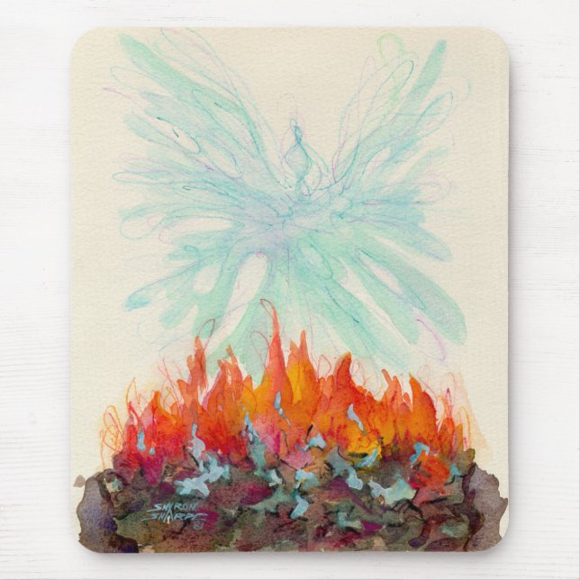 Alfombrilla De Ratón PÁJARO de PHOENIX de SHARON SHARPE (Frente)