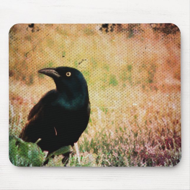 Alfombrilla De Ratón Pájaro Grackle (Frente)