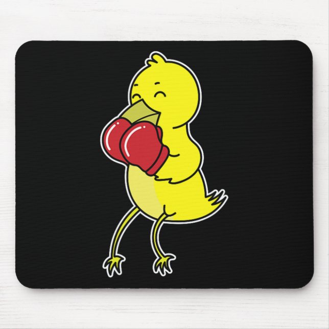 Alfombrilla De Ratón Pájaro Hace Boxeo  (Frente)