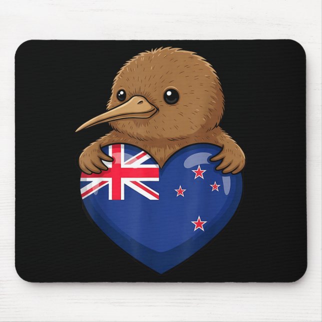 Alfombrilla De Ratón Pájaro Kiwi de Nueva Zelanda (Frente)