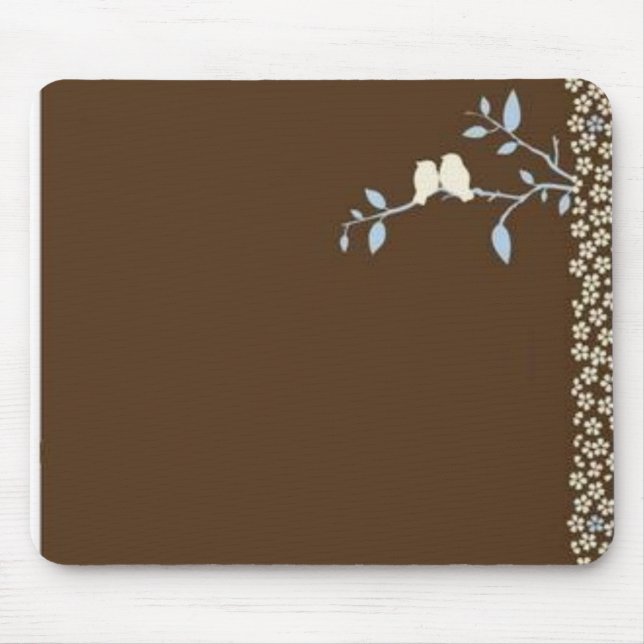 Alfombrilla De Ratón pájaro marrón (Frente)
