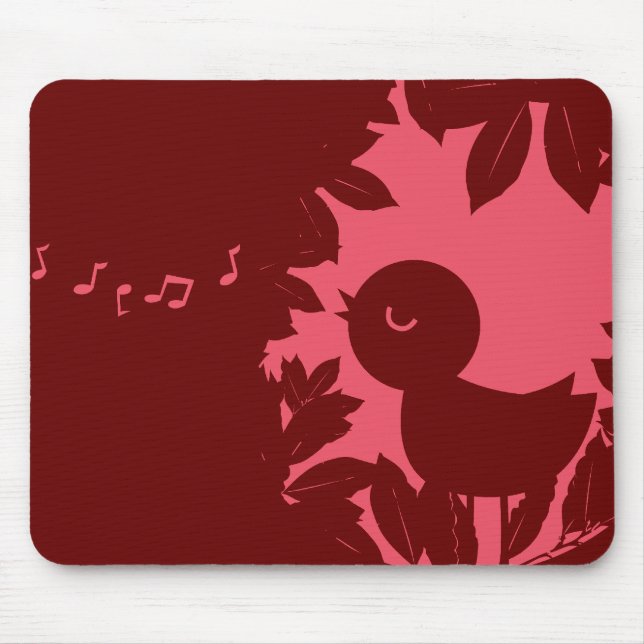 Alfombrilla De Ratón Pájaro Mousepad del canto (Frente)