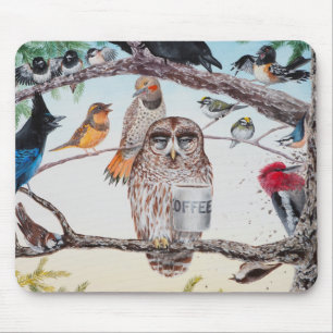 Alfombrilla De Ratón "Pájaros tempranos" Mousepad