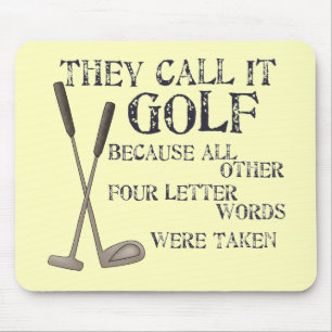 Alfombrilla De Ratón Palabra de cuatro letras