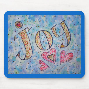 Alfombrilla De Ratón Palabra inspiradora "Alegría" Mousepad