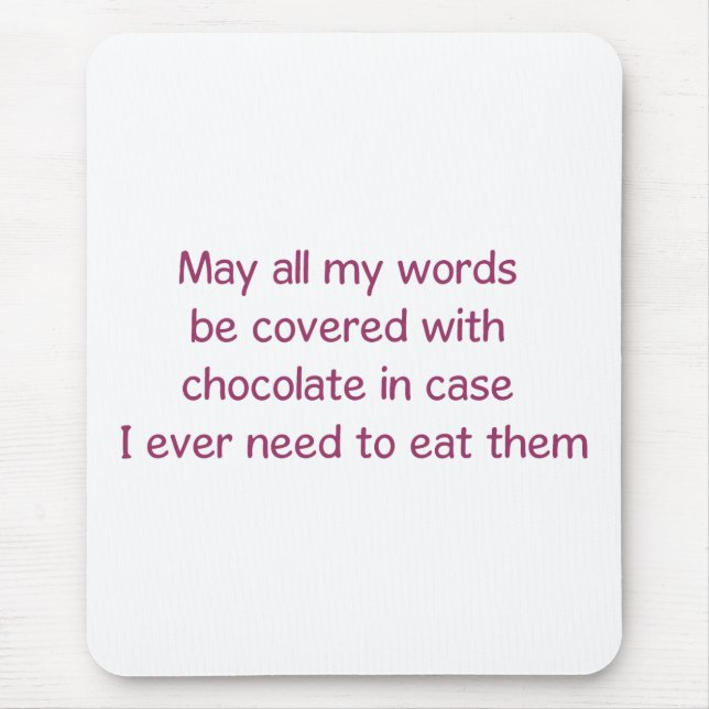 Alfombrilla De Ratón palabras (Frente)