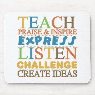 Alfombrilla De Ratón Palabras del profesor a vivir Byy