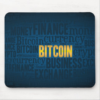 Alfombrilla De Ratón Palabras gráficas del logo de Bitcoin
