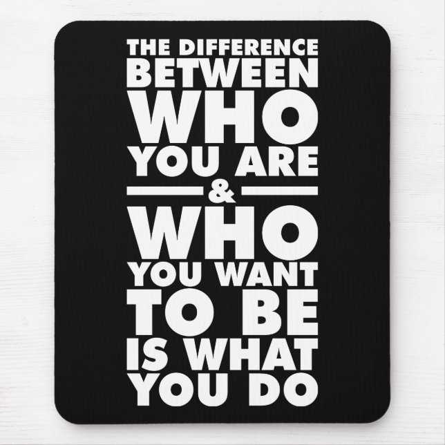 Alfombrilla De Ratón Palabras motivacionales (Frente)