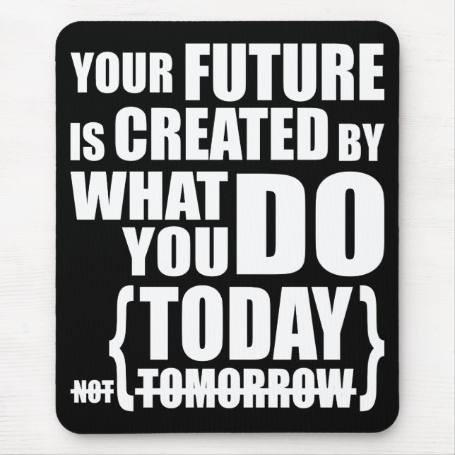 Alfombrilla De Ratón Palabras motivacionales (Frente)