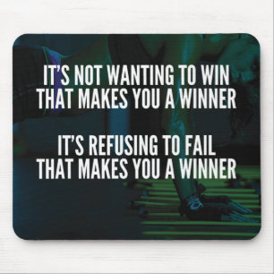 Alfombrilla De Ratón Palabras Motivacionales - Negarse A Fracasar - Sol