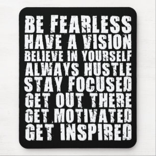 Alfombrilla De Ratón Palabras motivacionales - Sean intrépidos. Tener u