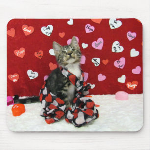 Alfombrilla De Ratón Palabras para amar, Bandit el Tabby Kitten Mousepa