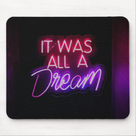 Alfombrilla De Ratón Palabras Púrpura Rosa Texto Arte Todo Fue Un Rótul