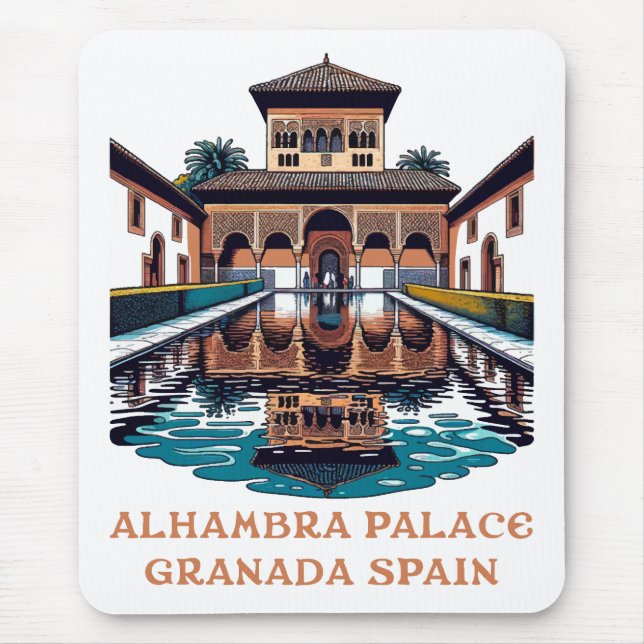 Alfombrilla De Ratón Palacio Alhambra Granada España (Frente)