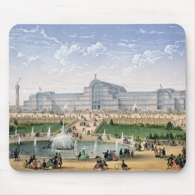 Alfombrilla De Ratón Palacio cristalino, Sydenham, c.1862 (litho del (Frente)