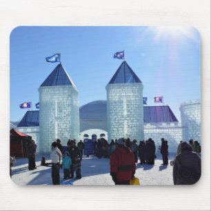 Alfombrilla De Ratón Palacio de hielo en el Carnaval de Quebec, Canadá