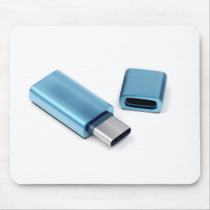 Alfombrilla De Ratón Palanca de flash azul usb-c