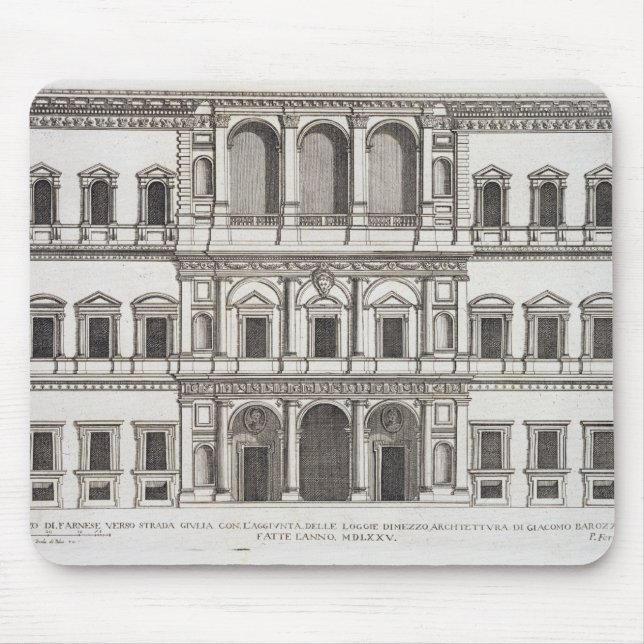 Alfombrilla De Ratón Palazzo Farnese, de los "di Roma de Palazzi", (Frente)