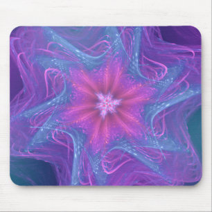 Alfombrilla De Ratón Paleta ciánica delicada del fractal de Mousepad