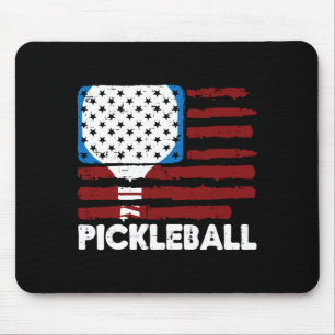 Alfombrilla De Ratón Paleta de Pickleball Bandera Patriota Hombres Pick