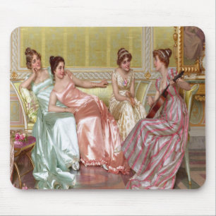 Alfombrilla De Ratón paleta de pintura vintage