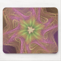 Paleta púrpura de luz fractal Mousepad