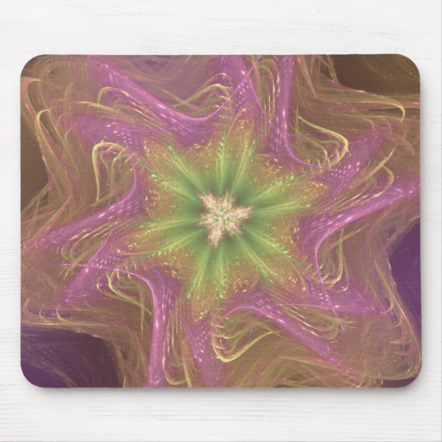 Alfombrilla De Ratón Paleta púrpura de luz fractal Mousepad (Frente)