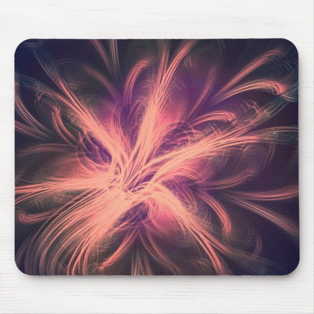 Alfombrilla De Ratón Paleta púrpura de luz fractal Mousepad (Frente)