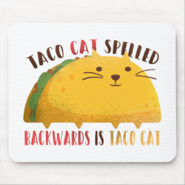 Alfombrilla De Ratón Palindrocromo de gato de Taco