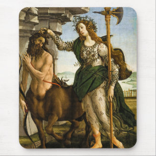 Alfombrilla De Ratón Pallas y el Centauro de Sandro Botticelli