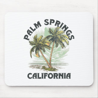 Alfombrilla De Ratón Palm Springs California Palmas Playa Vintage Para 
