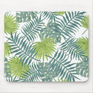 Alfombrilla De Ratón Palm Tree Fronds Pintando Hawaian