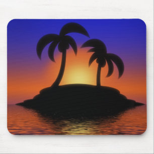 Alfombrilla De Ratón Palm Tree Sunrise mousepad