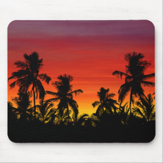 Alfombrilla De Ratón Palm Trees Artísticos Playa Tropical Colorido Atar