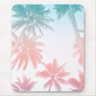 Alfombrilla De Ratón Palm Trees Vintage De La Playa