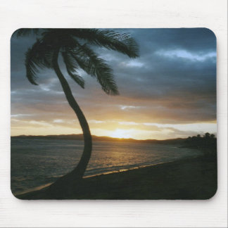 Alfombrilla De Ratón Palma Mousepad de la puesta del sol