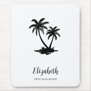 Alfombrilla De Ratón Palmera Tropical Costera Personalizada