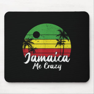 Alfombrilla De Ratón Palmera Vintage Retro Atardecer Jamaica Me Vuelve