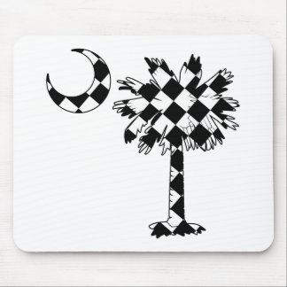 Alfombrilla De Ratón Palmetto a cuadros de la bandera