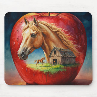 Alfombrilla De Ratón Palomino en una manzana