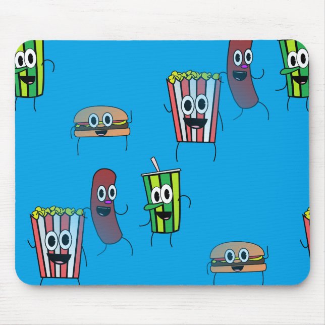 Alfombrilla De Ratón palomitas de cine (Frente)