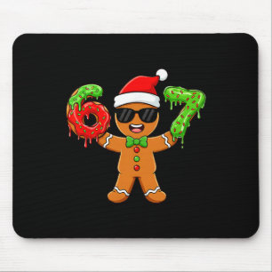 Alfombrilla De Ratón Pan de Jengibre Seis Siete 67 Meme 6 7 Navidad Div