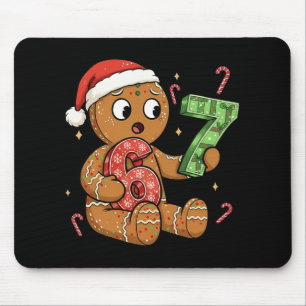 Alfombrilla De Ratón Pan de Jengibre Seis Siete 67 Meme 6 7 Navidad Div